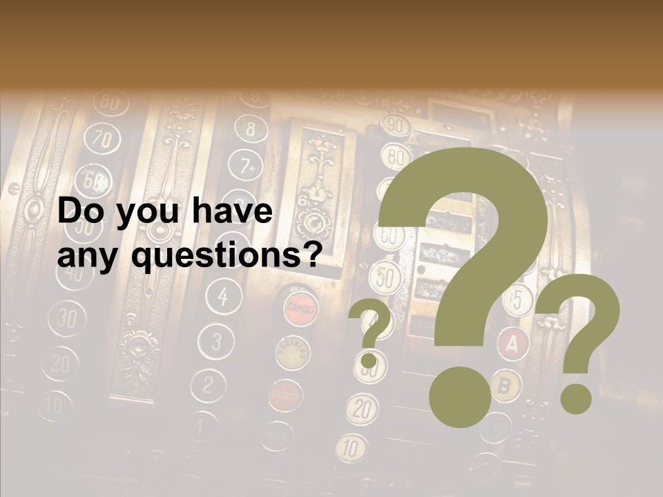 Antique Money Buying PowerPoint Template