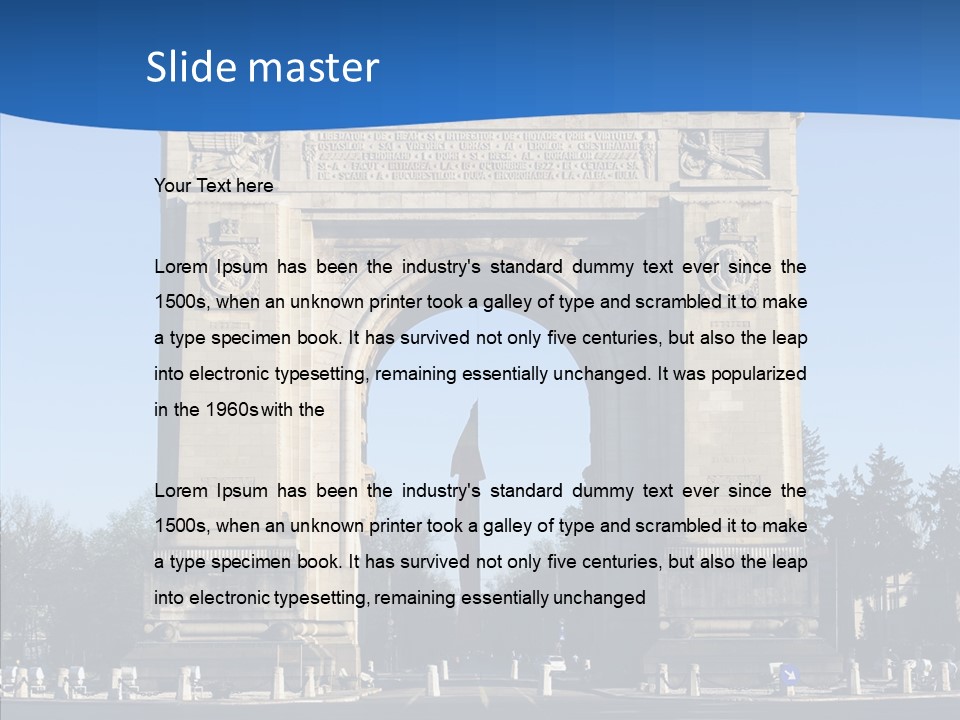 Cloudless Color Triumph PowerPoint Template