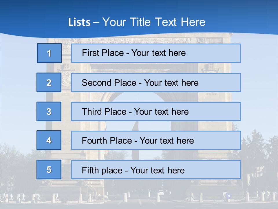Cloudless Color Triumph PowerPoint Template