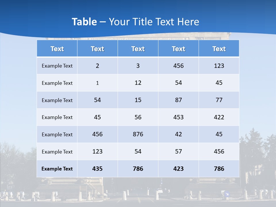 Cloudless Color Triumph PowerPoint Template