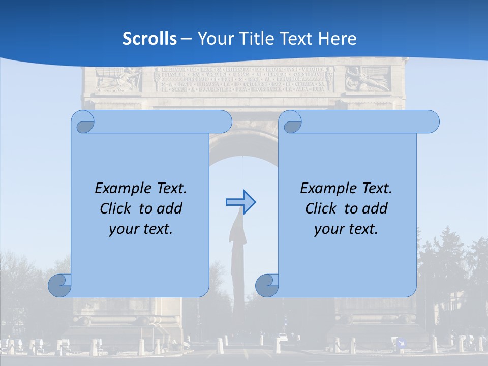 Cloudless Color Triumph PowerPoint Template