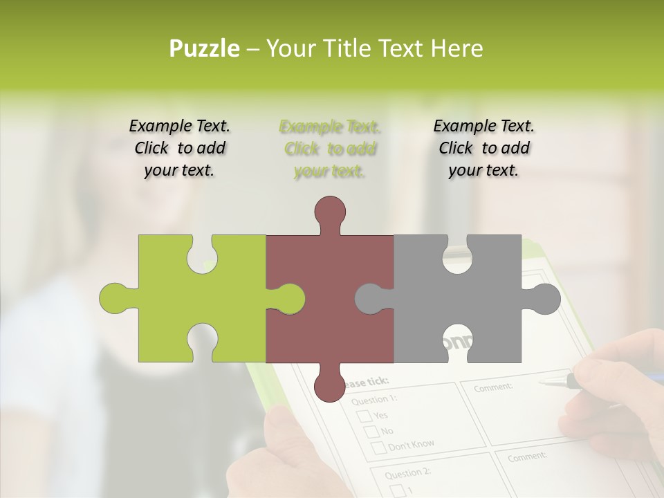 List Choice Checkbox PowerPoint Template