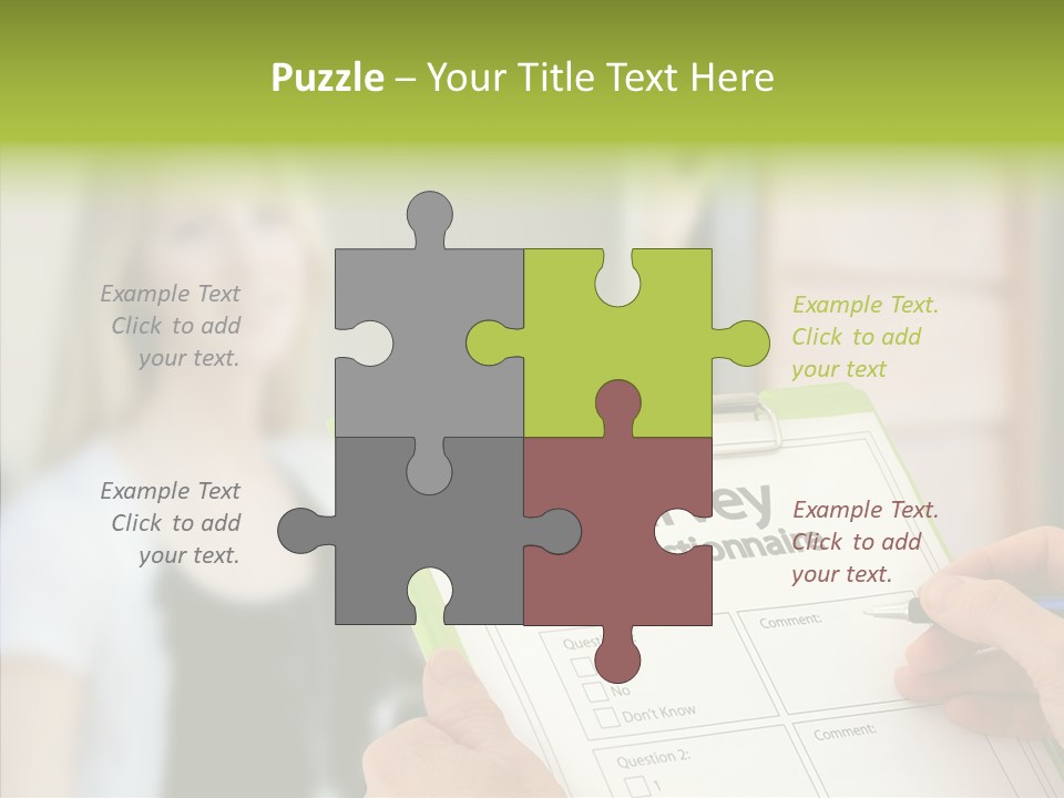List Choice Checkbox PowerPoint Template