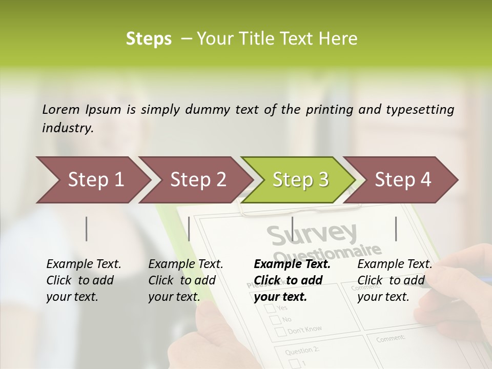 List Choice Checkbox PowerPoint Template