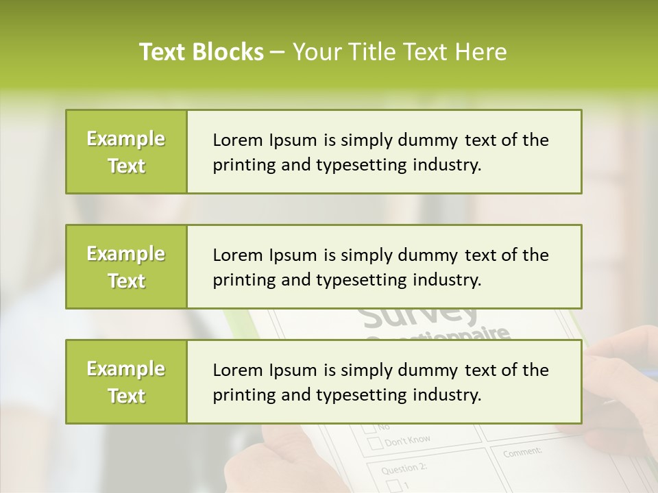 List Choice Checkbox PowerPoint Template