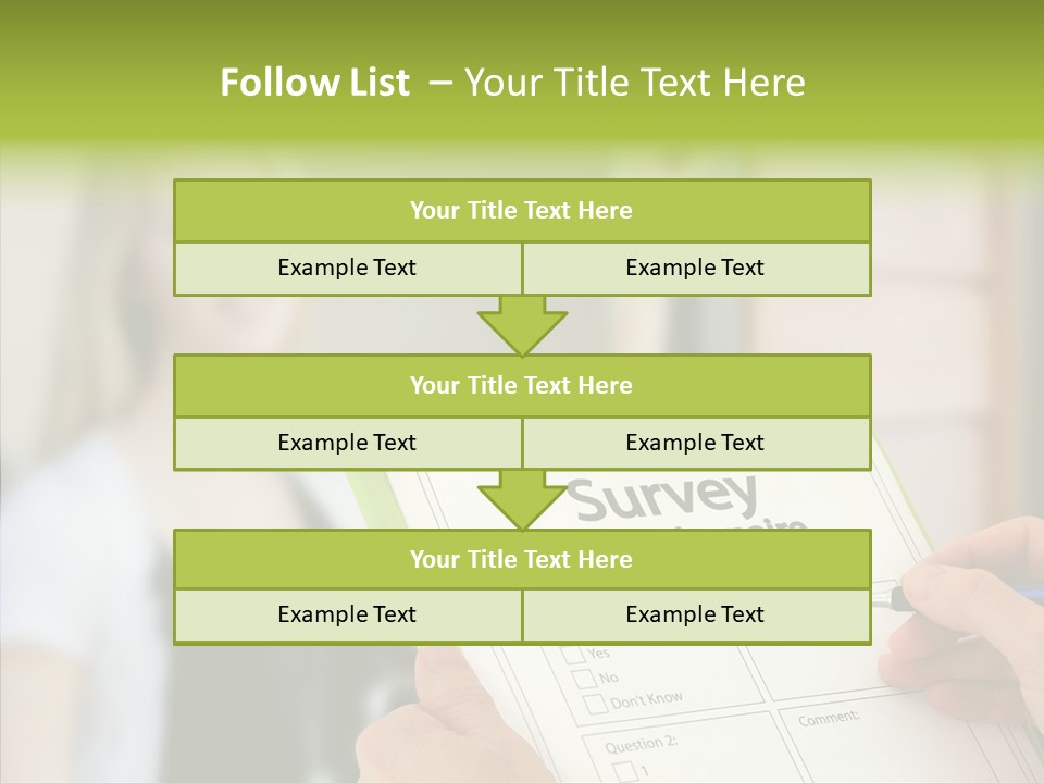 List Choice Checkbox PowerPoint Template