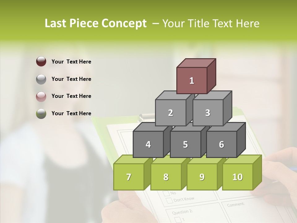 List Choice Checkbox PowerPoint Template