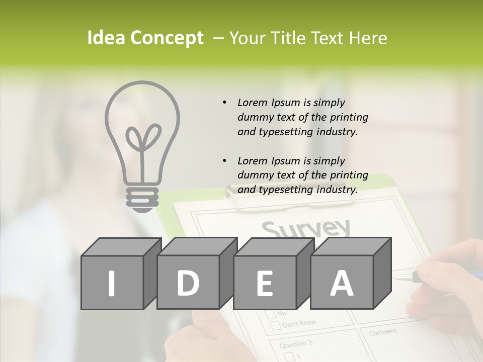 List Choice Checkbox PowerPoint Template