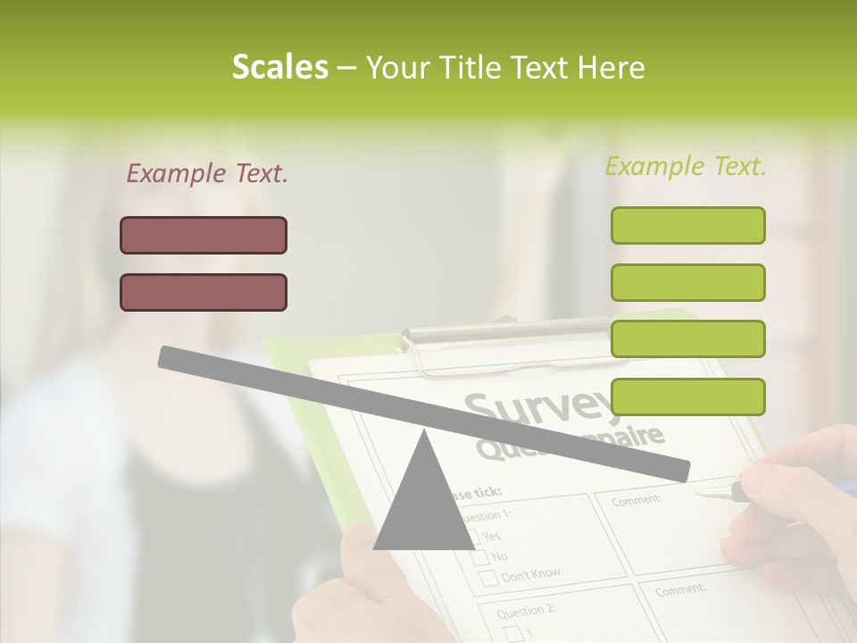 List Choice Checkbox PowerPoint Template