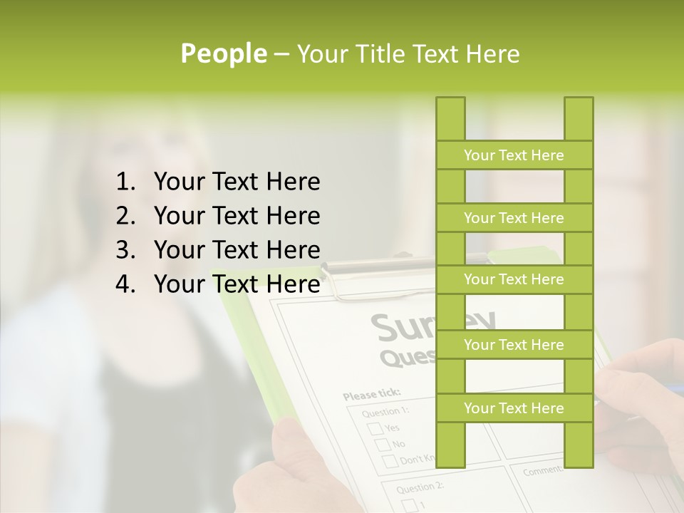 List Choice Checkbox PowerPoint Template