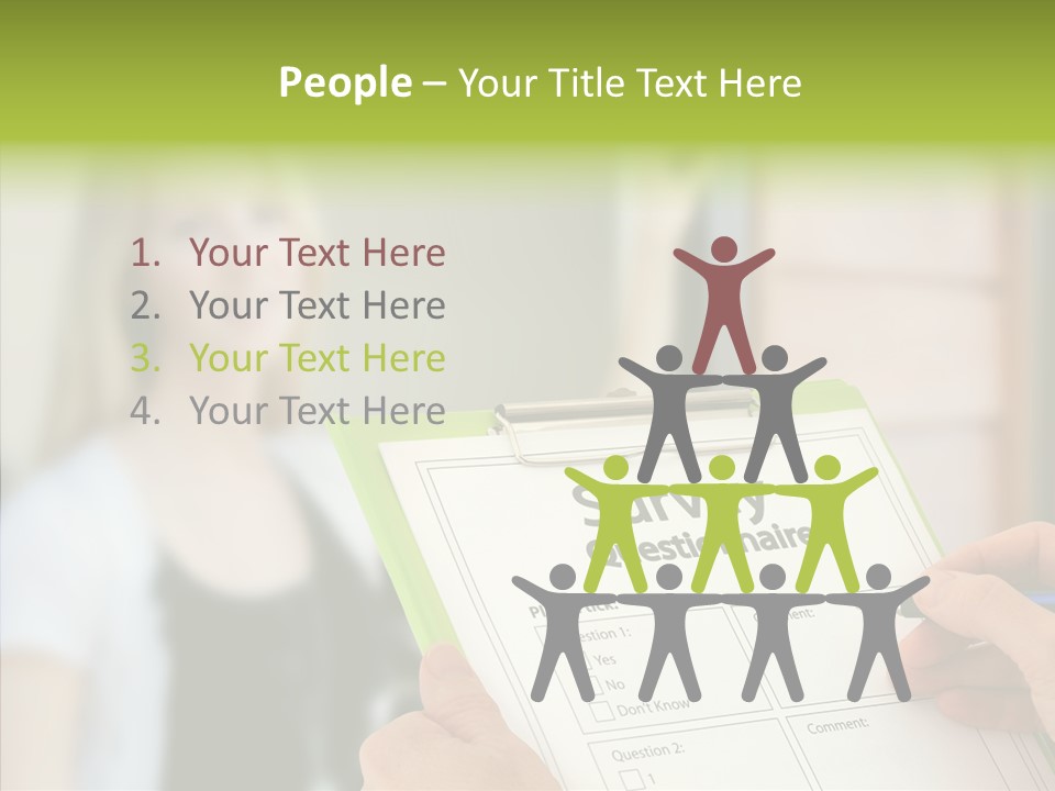 List Choice Checkbox PowerPoint Template