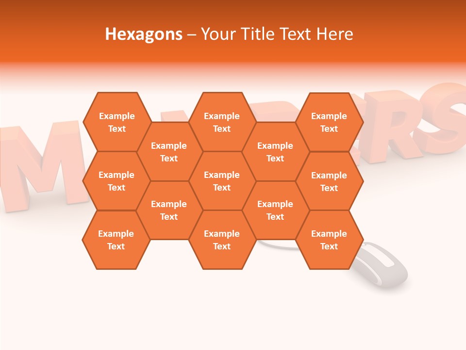 A Computer Mouse Connected To The Word Members PowerPoint Template