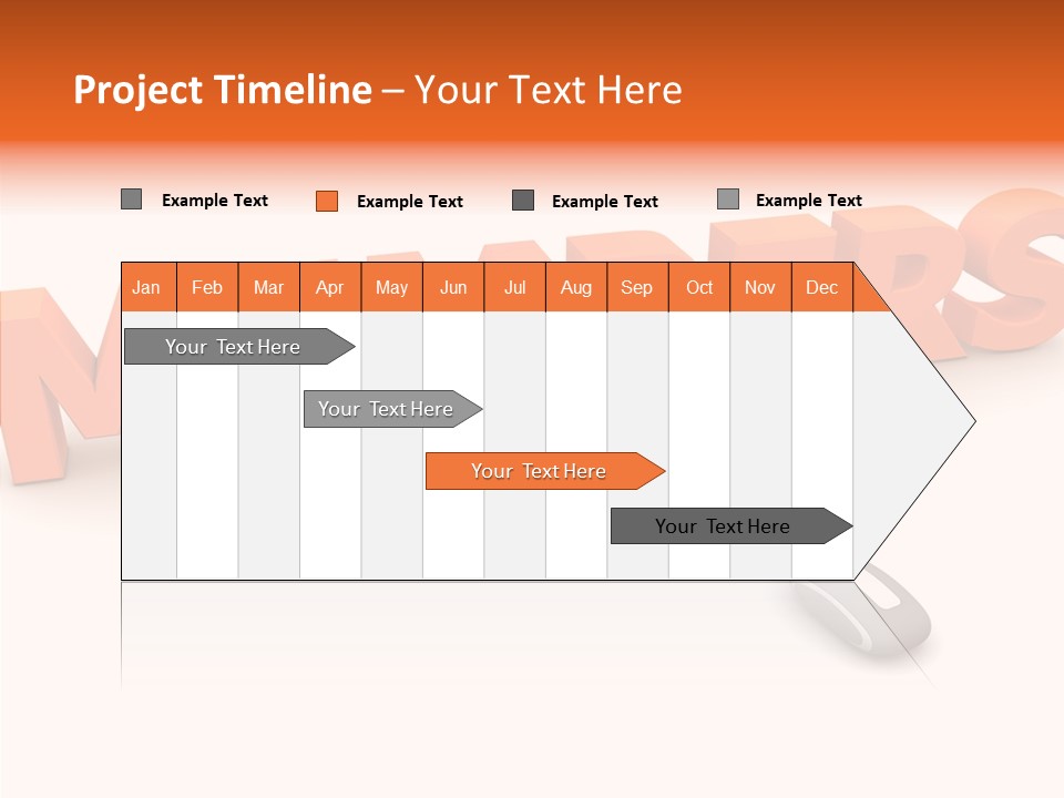A Computer Mouse Connected To The Word Members PowerPoint Template