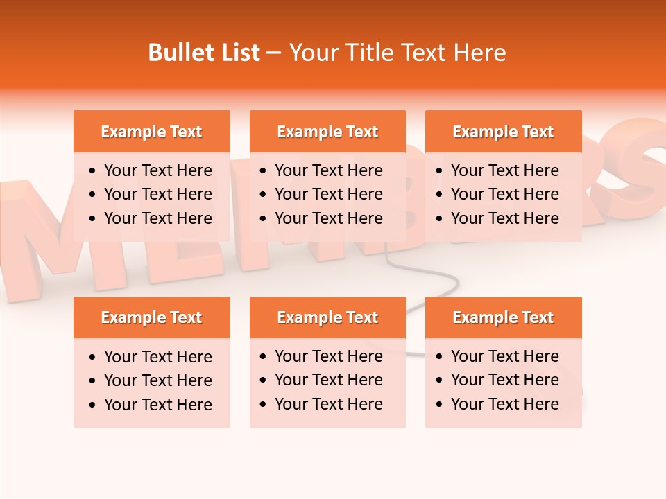 A Computer Mouse Connected To The Word Members PowerPoint Template