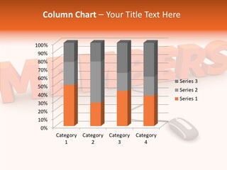A Computer Mouse Connected To The Word Members PowerPoint Template