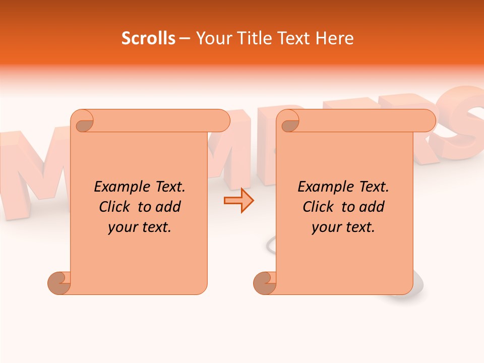 A Computer Mouse Connected To The Word Members PowerPoint Template