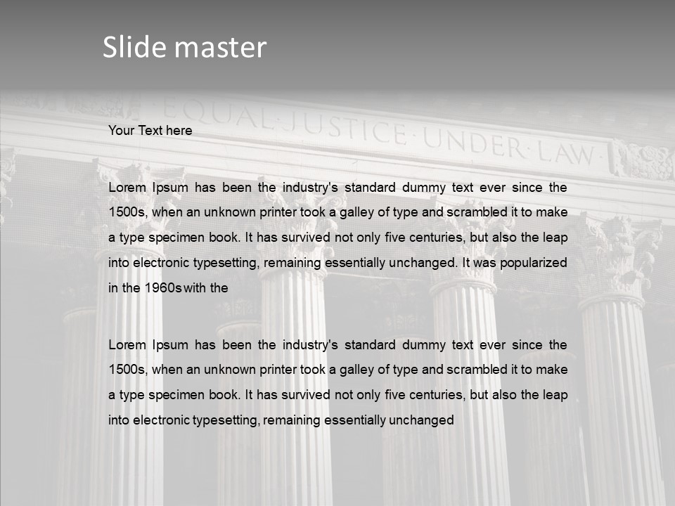 Architecture Courthouse Building PowerPoint Template