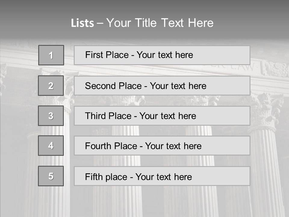 Architecture Courthouse Building PowerPoint Template