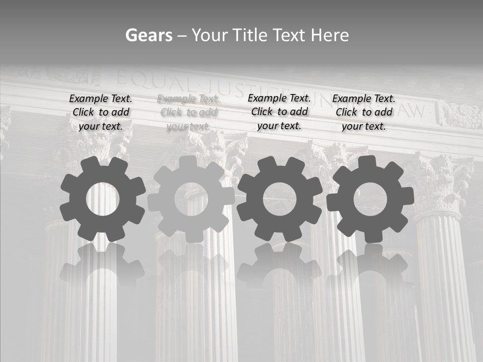 Architecture Courthouse Building PowerPoint Template