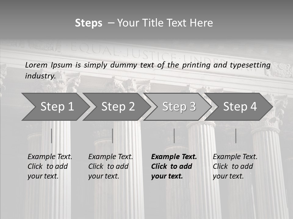 Architecture Courthouse Building PowerPoint Template