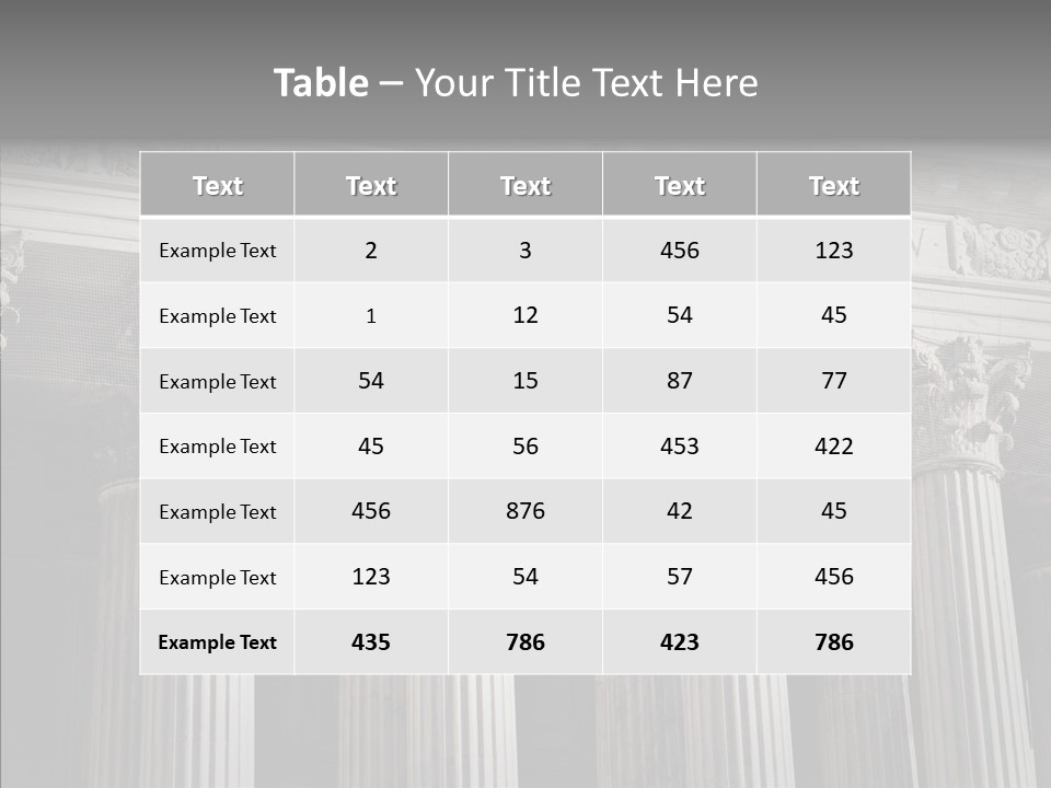 Architecture Courthouse Building PowerPoint Template