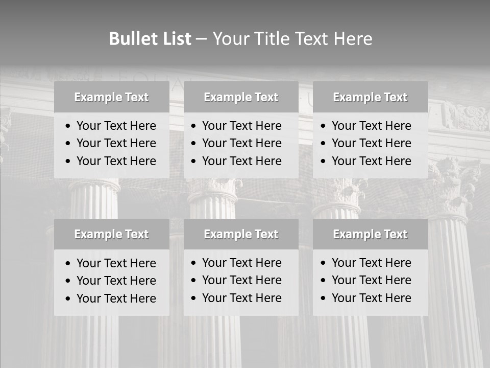 Architecture Courthouse Building PowerPoint Template