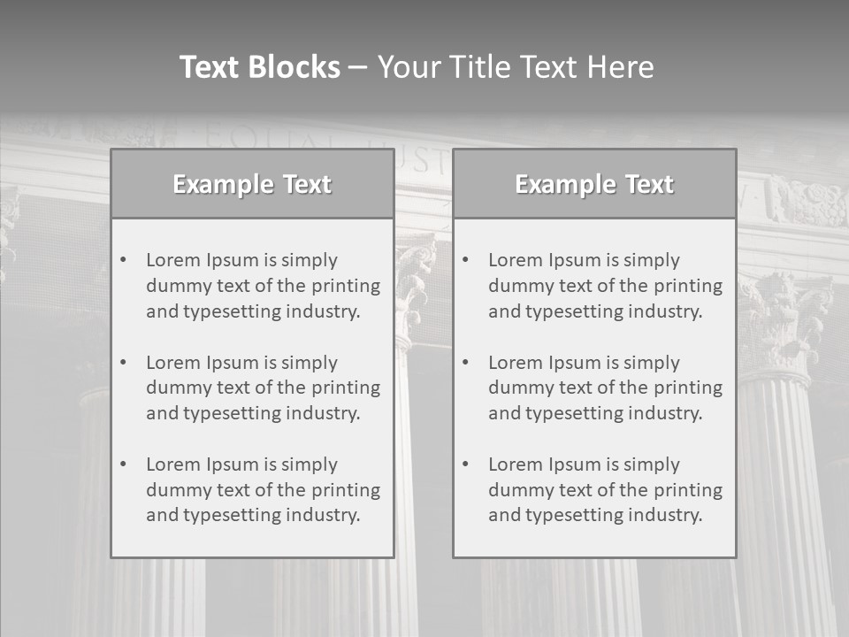 Architecture Courthouse Building PowerPoint Template