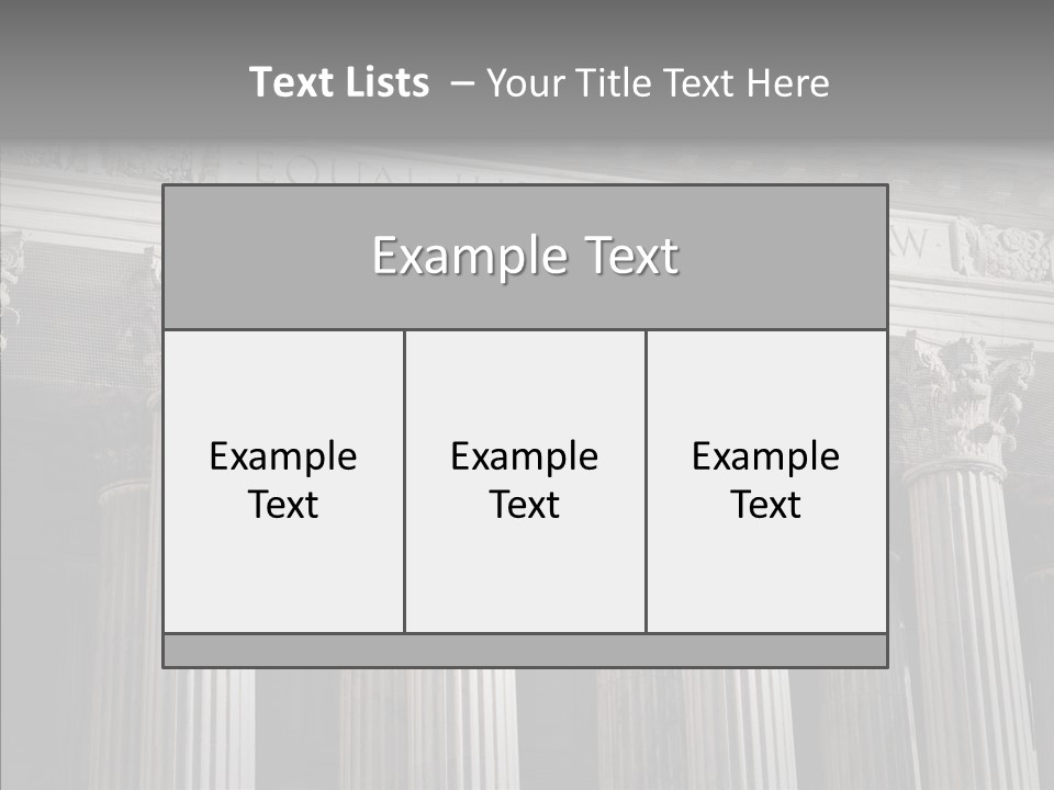 Architecture Courthouse Building PowerPoint Template