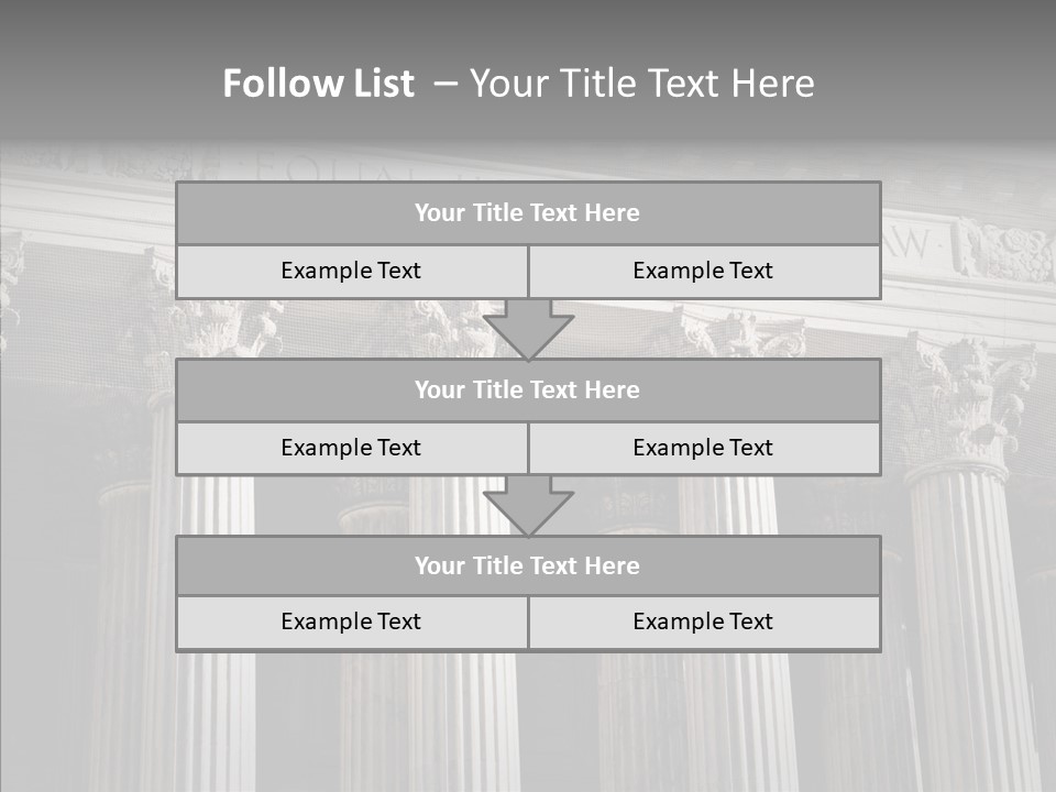 Architecture Courthouse Building PowerPoint Template