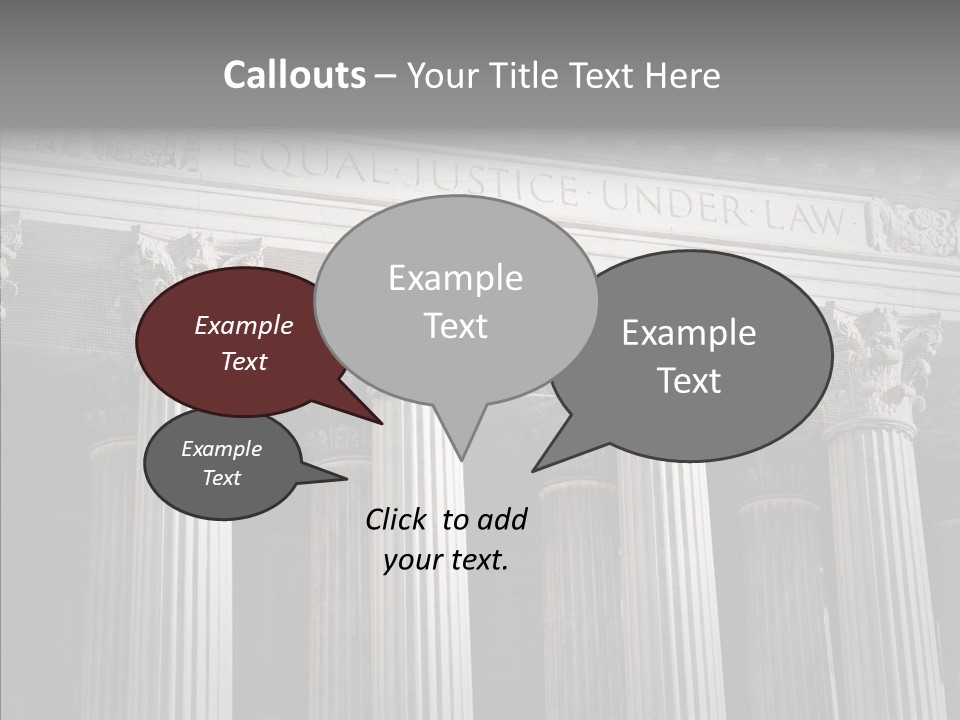 Architecture Courthouse Building PowerPoint Template