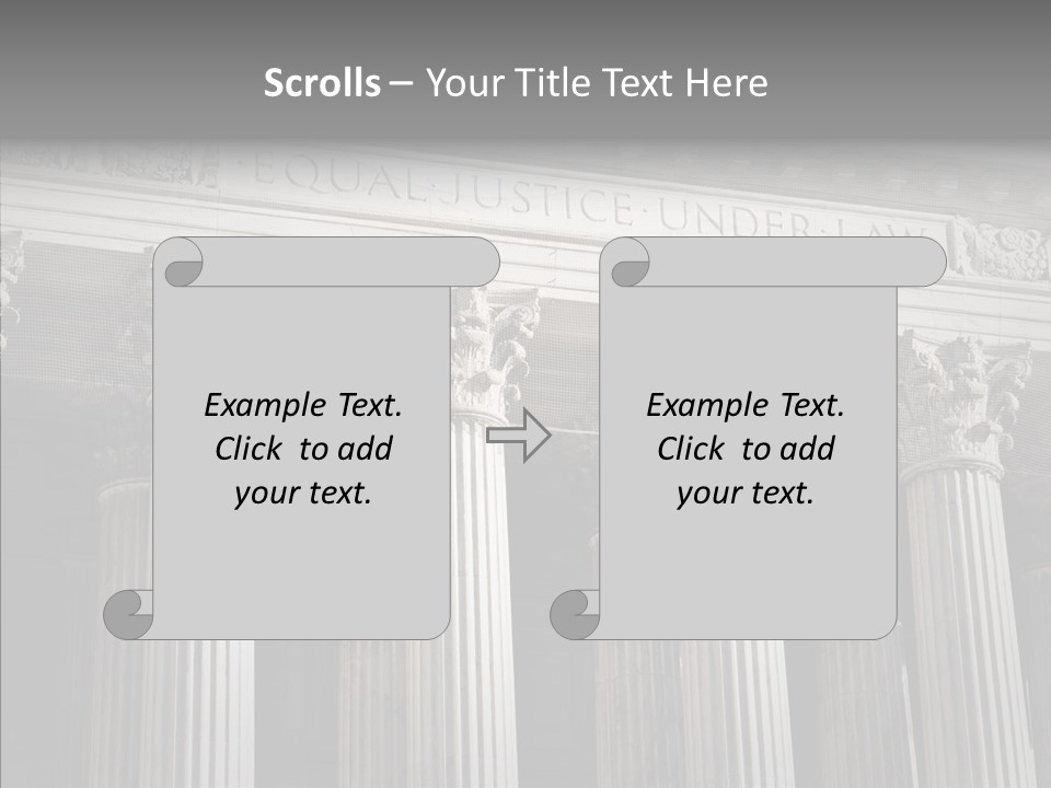 Architecture Courthouse Building PowerPoint Template
