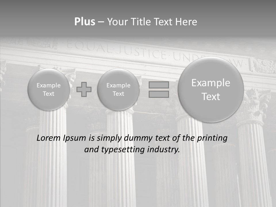Architecture Courthouse Building PowerPoint Template