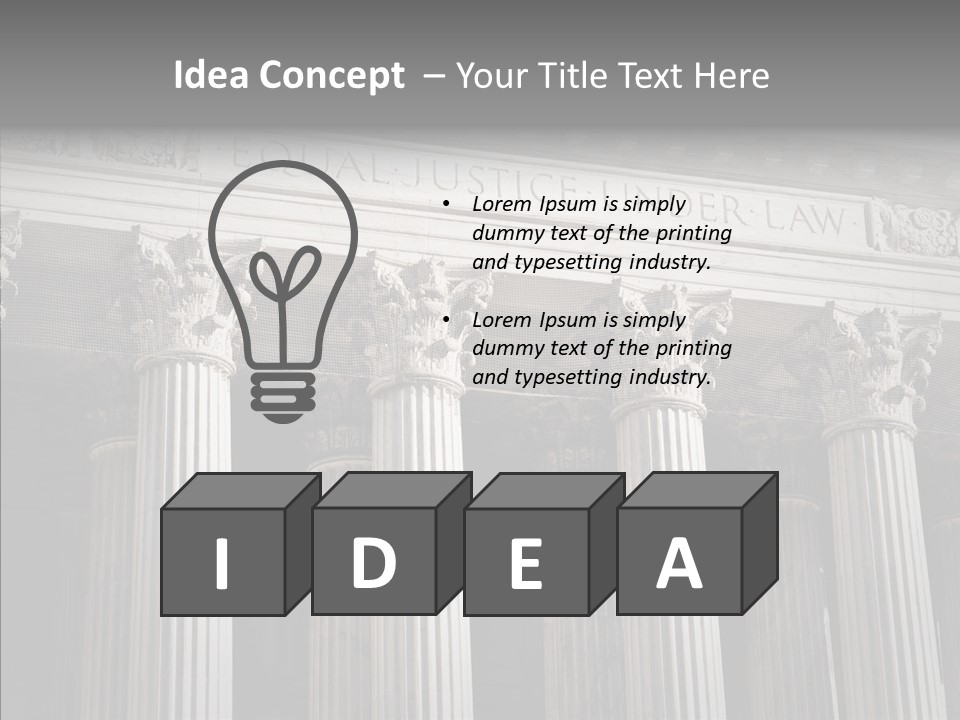 Architecture Courthouse Building PowerPoint Template