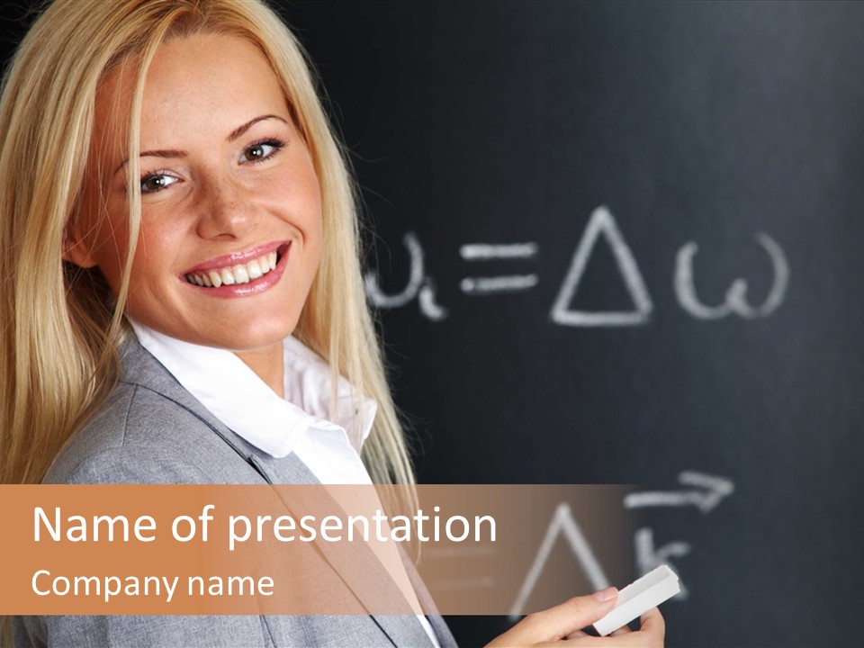 Student Glasses Question PowerPoint Template