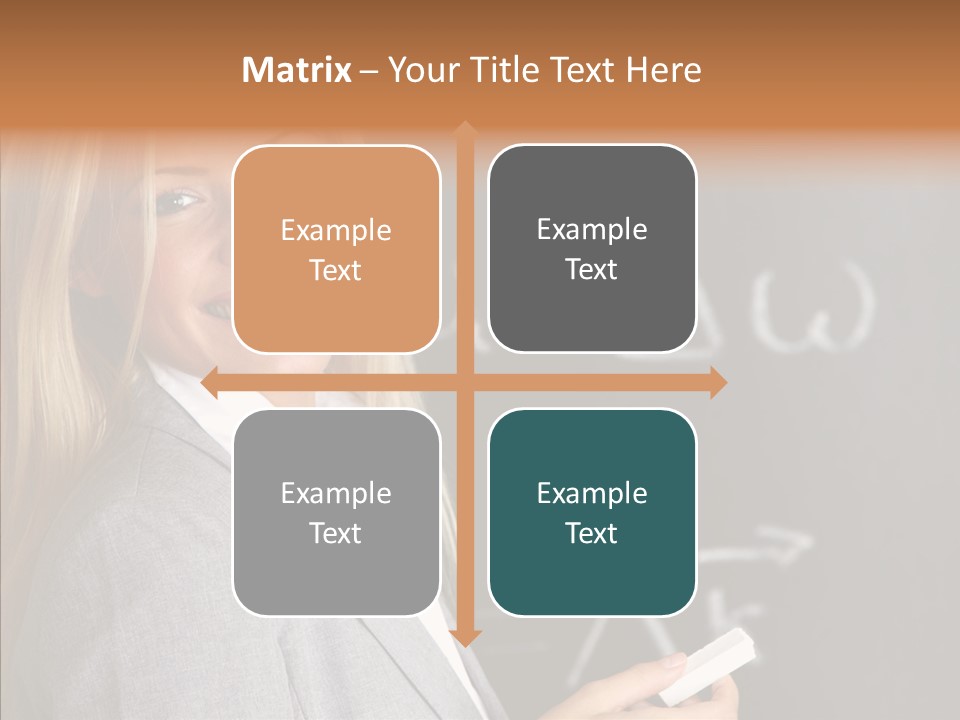 Student Glasses Question PowerPoint Template