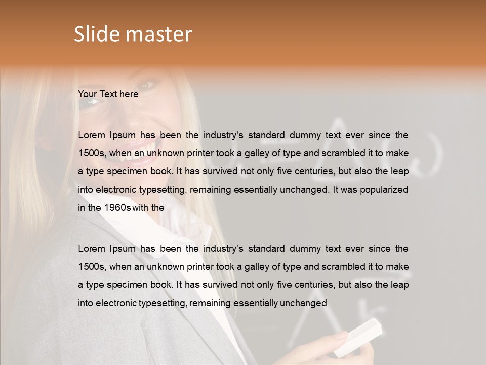 Student Glasses Question PowerPoint Template