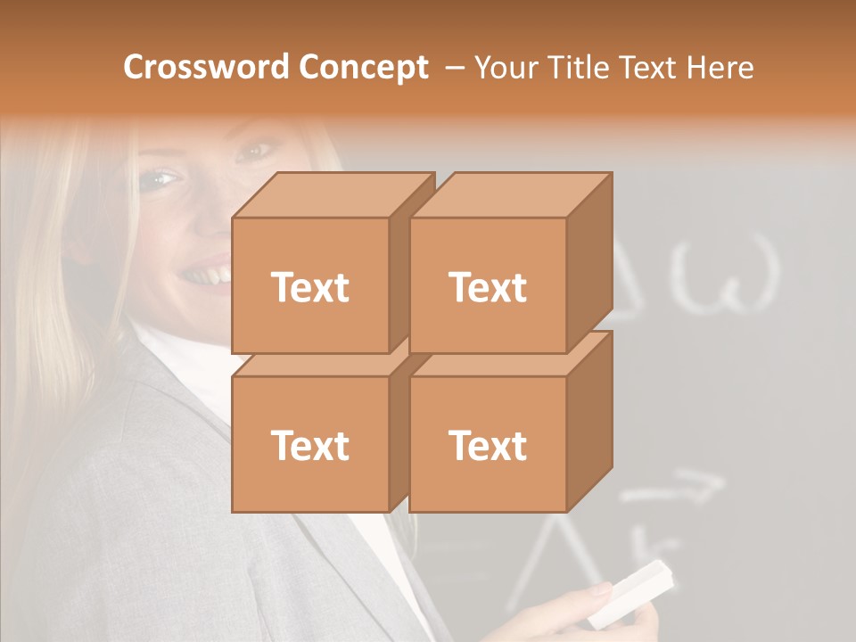 Student Glasses Question PowerPoint Template
