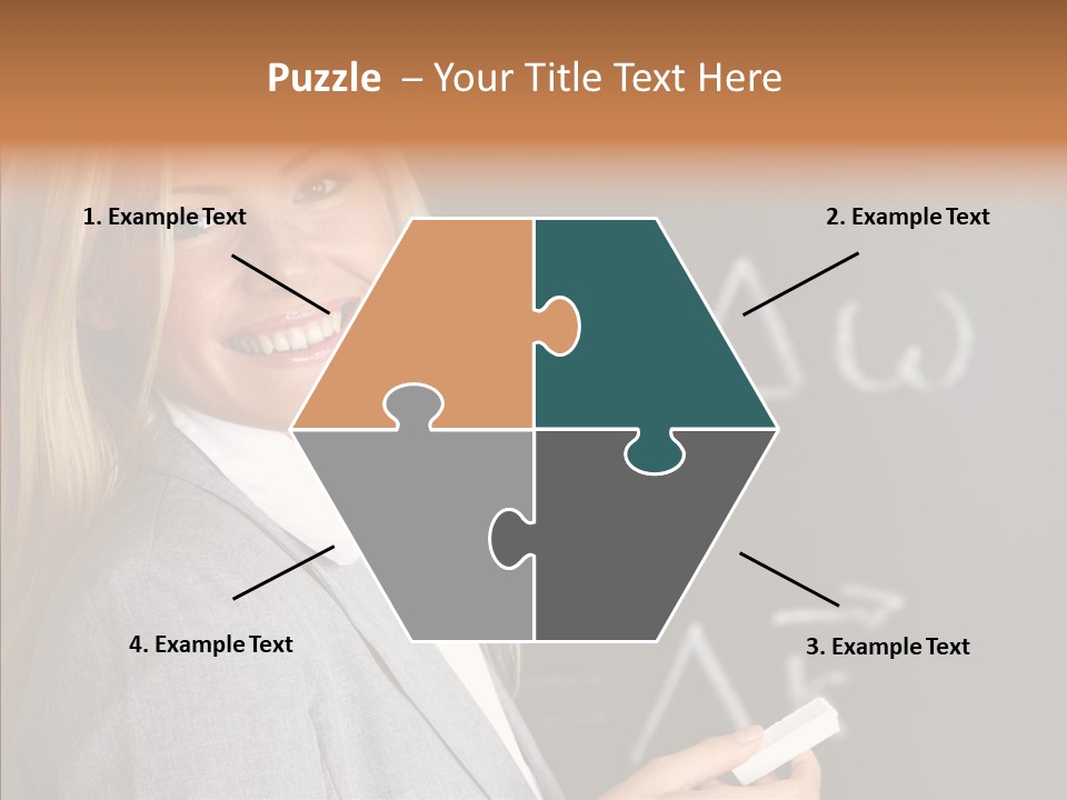 Student Glasses Question PowerPoint Template