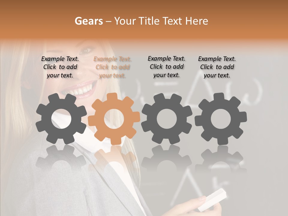 Student Glasses Question PowerPoint Template