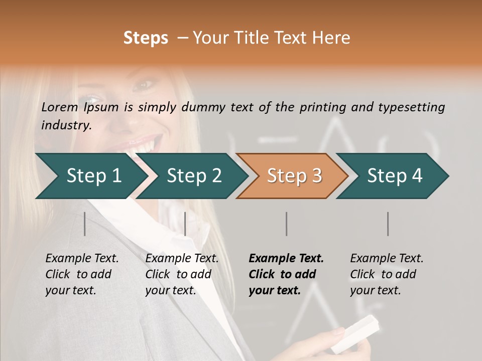 Student Glasses Question PowerPoint Template