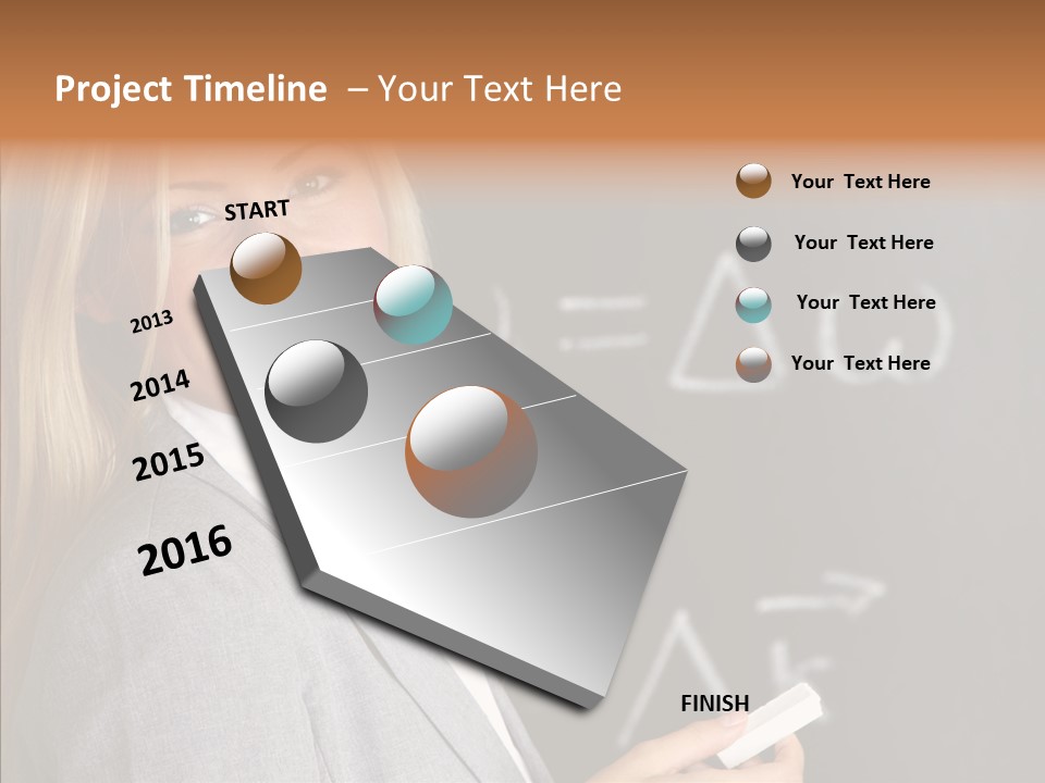 Student Glasses Question PowerPoint Template