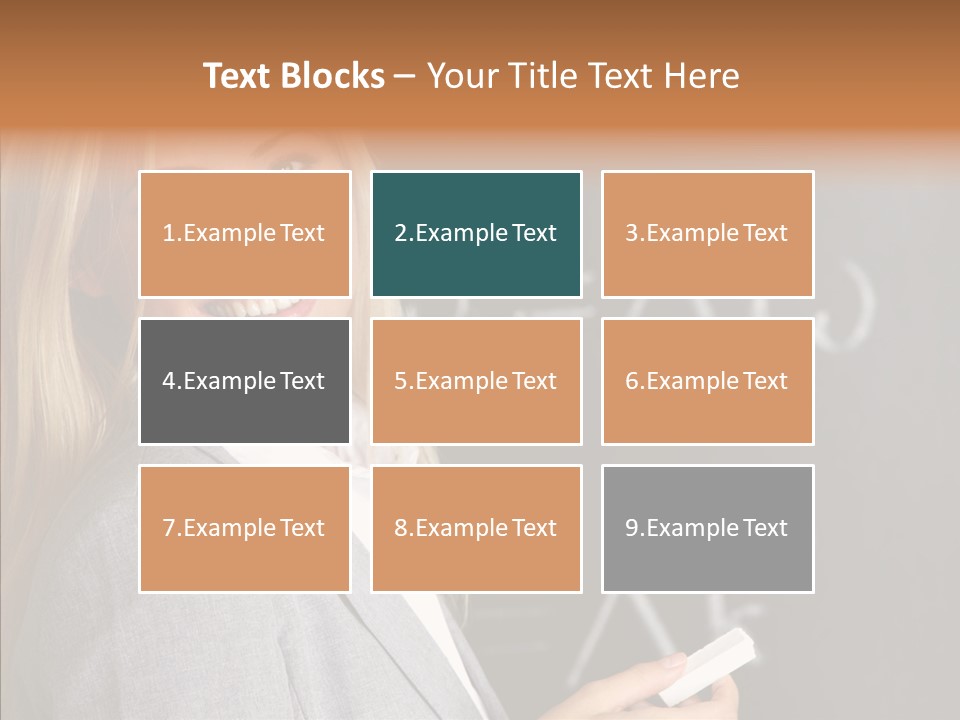 Student Glasses Question PowerPoint Template