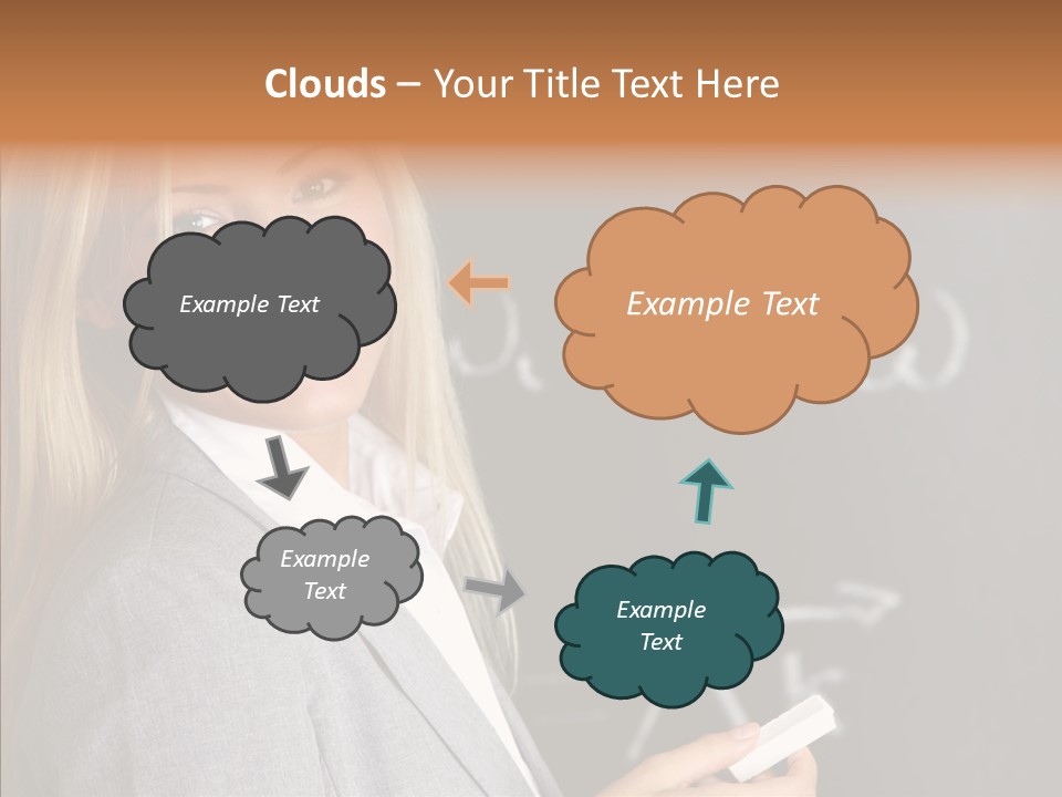 Student Glasses Question PowerPoint Template