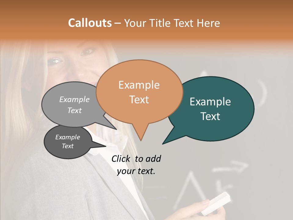 Student Glasses Question PowerPoint Template