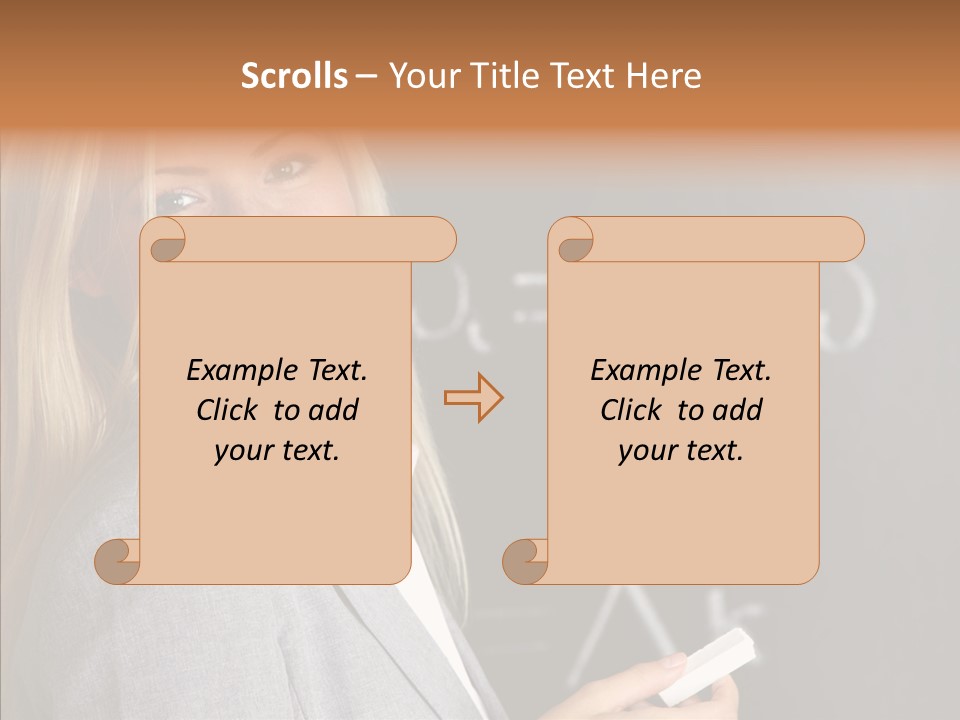 Student Glasses Question PowerPoint Template