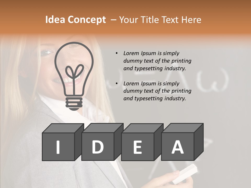 Student Glasses Question PowerPoint Template