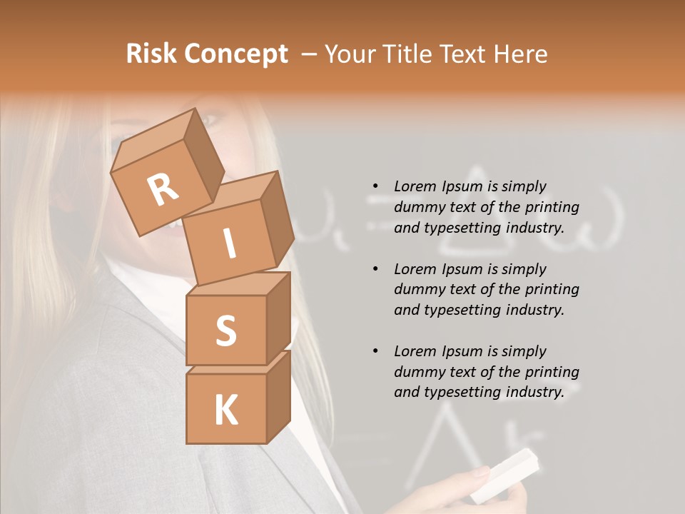 Student Glasses Question PowerPoint Template
