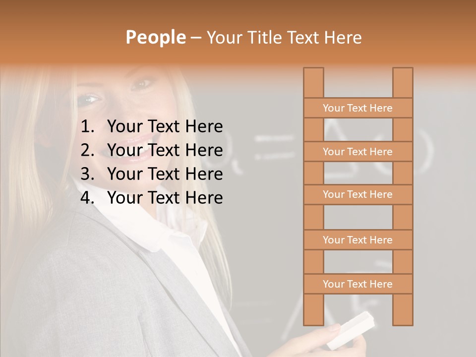 Student Glasses Question PowerPoint Template