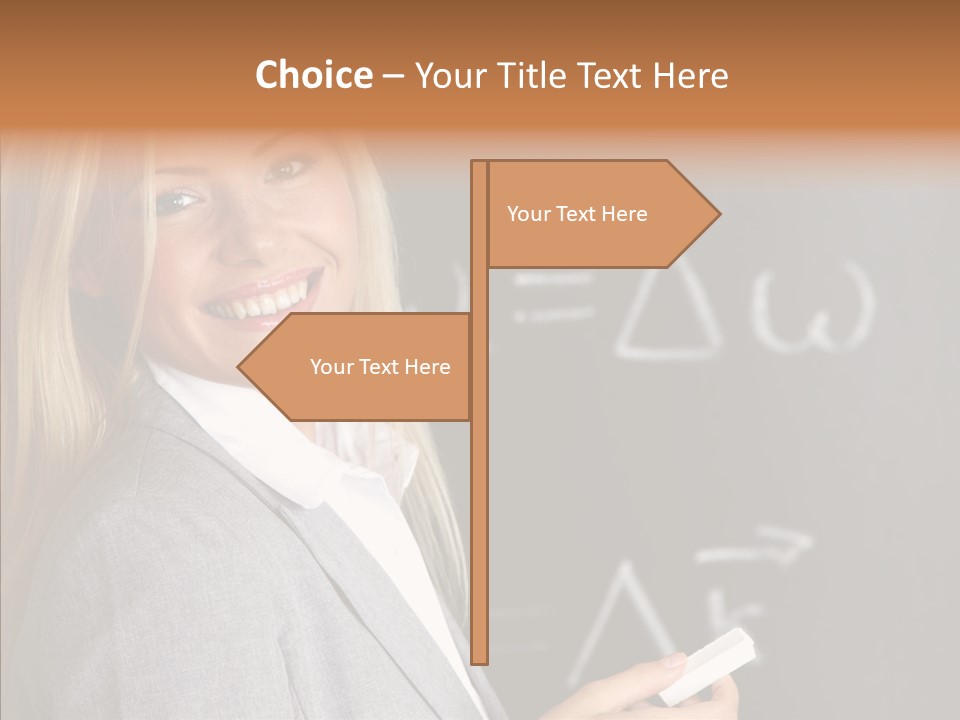 Student Glasses Question PowerPoint Template