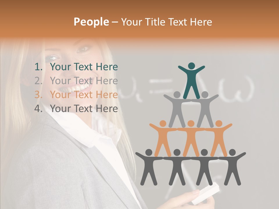 Student Glasses Question PowerPoint Template